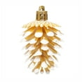 thumbnail image 2 of 6 Pcs Christmas Pinecone Ornaments, Fall Hanging Pine Cone Painted Ornaments, Glitter Pinecone Christmas Ornament for Xmas Tree DIY Crafts Fall Thanksgiving Day Decoration （Gold）, 2 of 6