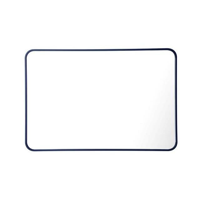 Elegant Lighting MR802740BL 27 x 40 in. Soft Corner Metal Rectangular Mirror, Blue
