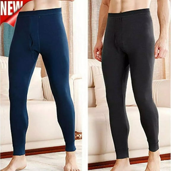 Men's 100% Bottom Base Layer Lightweight & Midweight Thermal Underwear Pants Warm Long
