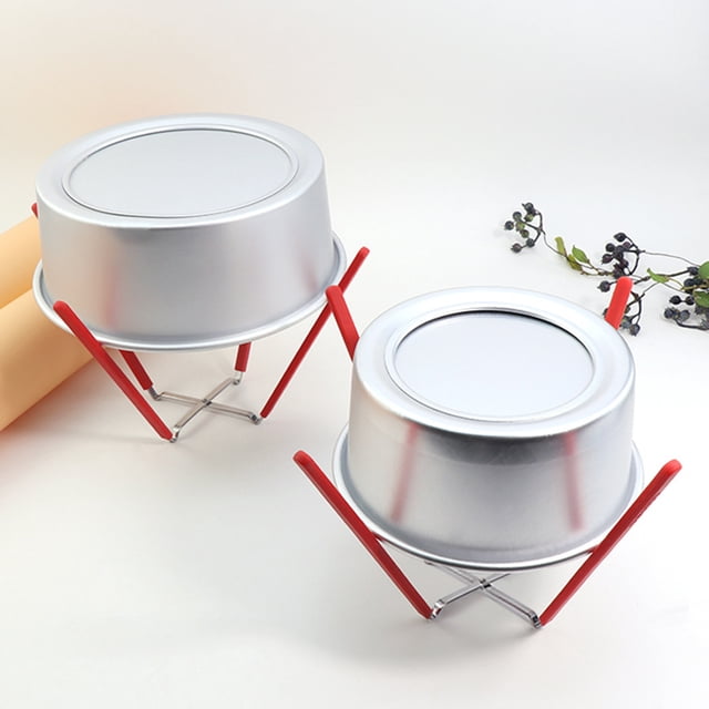 Homoyoyo 2Ud Rack De Enfriamiento Para Pasteles De Acero Inoxidable Con Patas Plegables Y Estable