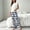 Blue, variant on Sleepwear for Women Fashion Hearts Print Breathable Pajama Sets with Pants Casual Crew Neck Sleeveless Sleepwear Womens Summer Pajamas