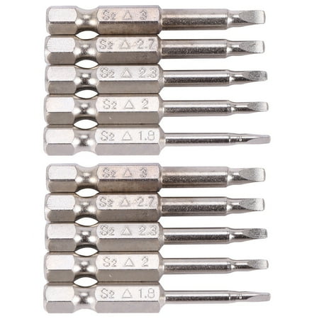 

10Pcs Set Triple-Cornered Screwdriver Bits S2 Steel 1/4 Inch Hex Shank 50mm Long Screwdrier Set DIY Hand Tools