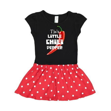 

Inktastic Tio s Little Chili Pepper Gift Toddler Girl Dress