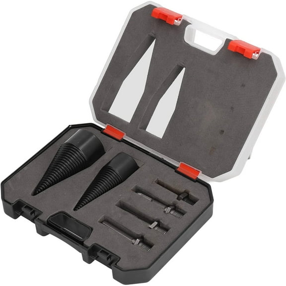 Wood splitter drill bit, heavy duty drilling screw, removable cone screwdriver, firewood log splitter drill bit