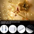 thumbnail image 4 of Curtain String Lights, 29.9Ft 300 LED Color Changing with 8 Modes White Christmas Fairy Snowflake Window Icicle Curtain Lights with Controller for Christmas, Party, Wedding, Bedroom,Halloween, 4 of 7