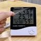 thumbnail image 5 of Yuarrent LCD Electrónico Digital Temperatura Humedad Medidor Interior Exterior Termómetro Higrómetro Estación Meteorológica Reloj HTC-2 Termómetros Yuarrent HA007398-00, 5 of 6