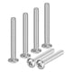 thumbnail image 1 of Uxcell 10-Pack 10-24x1-1/2 Tornillos de Máquina de Cabeza Pan de Acero Inoxidable 304, Tornillos Completamente Rosca para Muebles Plateado, 1 of 7
