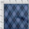 thumbnail image 2 of oneOone Cotton Poplin Twill Medium Blue Fabric Check Sewing Craft Projects Fabric Prints By Yard 56 Inch Wide, 2 of 4