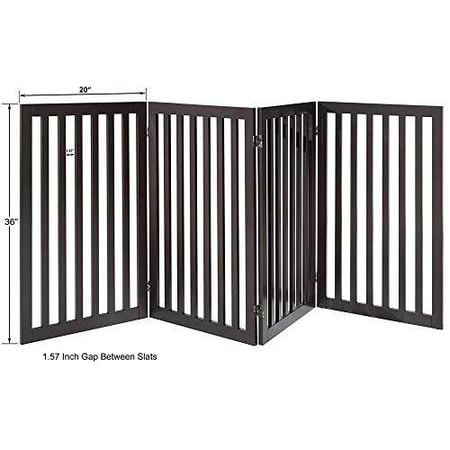 beeNbarks Freestanding Pet Gate for Dogs with 2PCS Support Feet, Foldable  Wooden Dog Gates for Doorways Stairs, Indoor Puppy Safety Fence, Extra Tall  Wide, 36 Inches H, 80 Inches W, 4 Pane | Walmart Canada