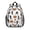 Basketball and Wow, variant on Basketball and Star Navy Pattern Backpack for School, Cute School Bag with Adjustable Shoulder Straps and Padded Back, 15"x11.42"x5.5"