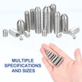 thumbnail image 5 of Uxcell Ball Point Set Screws, 304 Stainless Steel Hex Socket Spring Ball Point Grub Screws 10 M5x8mm, 5 of 7