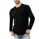 thumbnail image 1 of Blusas y camisas de manga larga con cuello redondo para hombre, ropa deportiva para el hogar, pijamas, camisetas de algodón y color liso, blusa deportiva para hombre, poliéster, 1 of 5