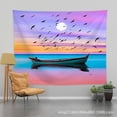 thumbnail image 1 of Papel pintado para colgar en la pared de estilo nórdico, digno de Instagram, para dormitorios, con un diseño de barco pequeño, hecho de terciopelo grueso, 150 x 130 cm., 1 of 3