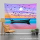 thumbnail image 1 of Papel pintado para colgar en la pared de estilo nórdico, digno de Instagram, para dormitorios, con un diseño de barco pequeño, hecho de terciopelo grueso, 150 x 130 cm., 1 of 3