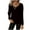 Black, variant on Dagugfen Sweaters for Women Button V Neck Ribbed Long Sleeve Knit Slim Fitting Casual Comfy Workwear Going out Tops