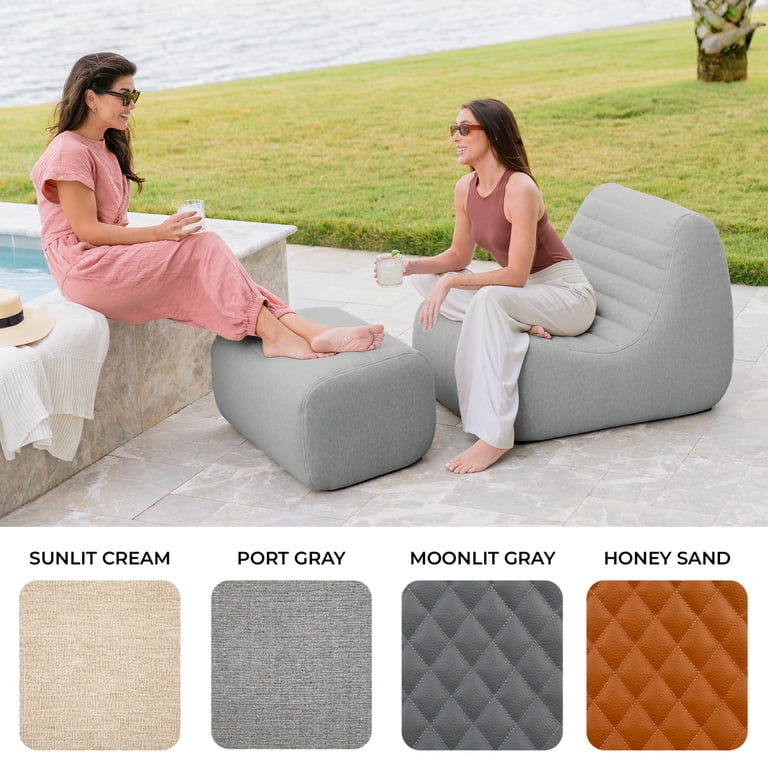 Big Joe Solvana Outdoor Sectional, 4 Piece Patio Furniture Set