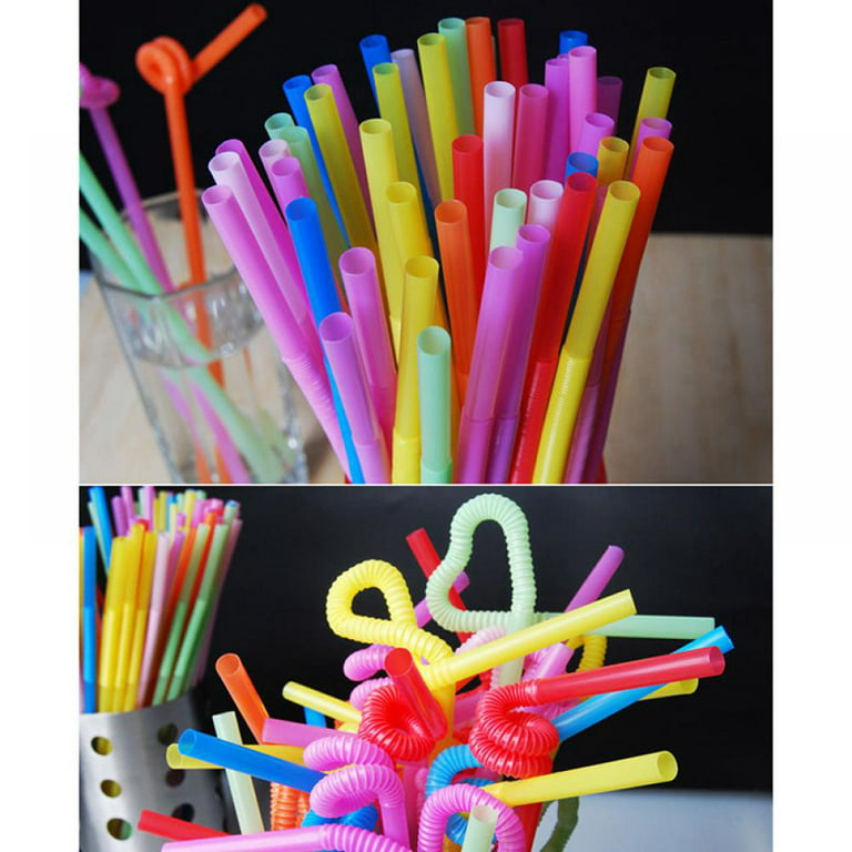 Reusable Plastic Straws 13 inch - Bendy Straws Drinking Plastic Straw with  Covers Cap Assorted Colors - Corrugated Flexible Straws Reusable - Bendable  Straws - 10 Pack - Yahoo Shopping