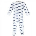 thumbnail image 4 of Touched by Nature Baby Boy Organic Cotton Zipper Sleep and Play 3pk, Truck, 6-9 Months, 4 of 4