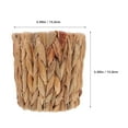 thumbnail image 2 of unbranded Macetero De Paja Tejida A Mano Color Con Estructura Para Interior, 2 of 6