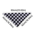 thumbnail image 2 of Shldybc Dog Bandanas, Christmas and Birthday Gift Plaid Pet Bandana Plaid Printing Cotton Scar 1Pc, Adjustable Accessories for Small To Large Dog Puppy Cat, 2 of 2