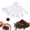 White, variant on Plastic Measuring Spoon Set 6 Piece with Graduations Baking Measuring tool DIY Spoons for Cake and Baking,measuring spoons,coffee scoop,Blue
