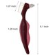 thumbnail image 5 of Cepillo duro premium para dentaduras postizas, cepillo de limpieza, cerdas multicapa y cepillo portátil para dentaduras postizas, cuidado de dentaduras postizas (paquete de 2), 5 of 5