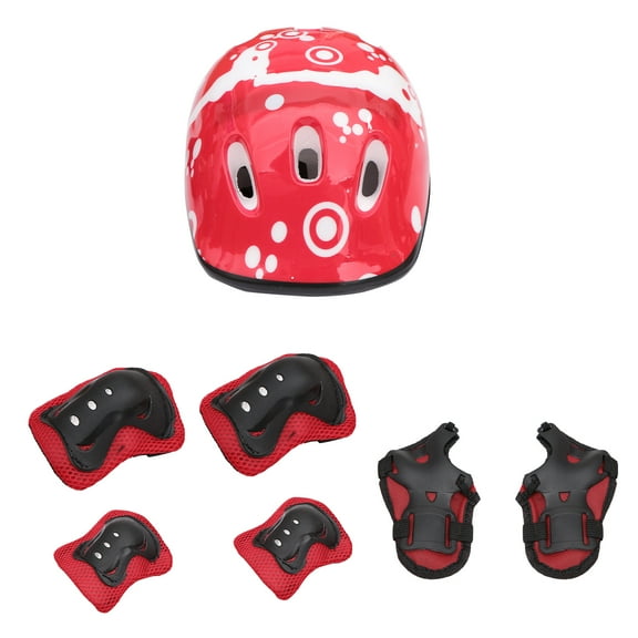 Kids Bike Helmet Set Skateboard Knee Pads - Kids Helmet Elbow Pads Wrist Guards Adjustable for 3~10yrs Girl Boy Kids Protective Gear Set for Sport Cycling Bike Roller Skating Scooter