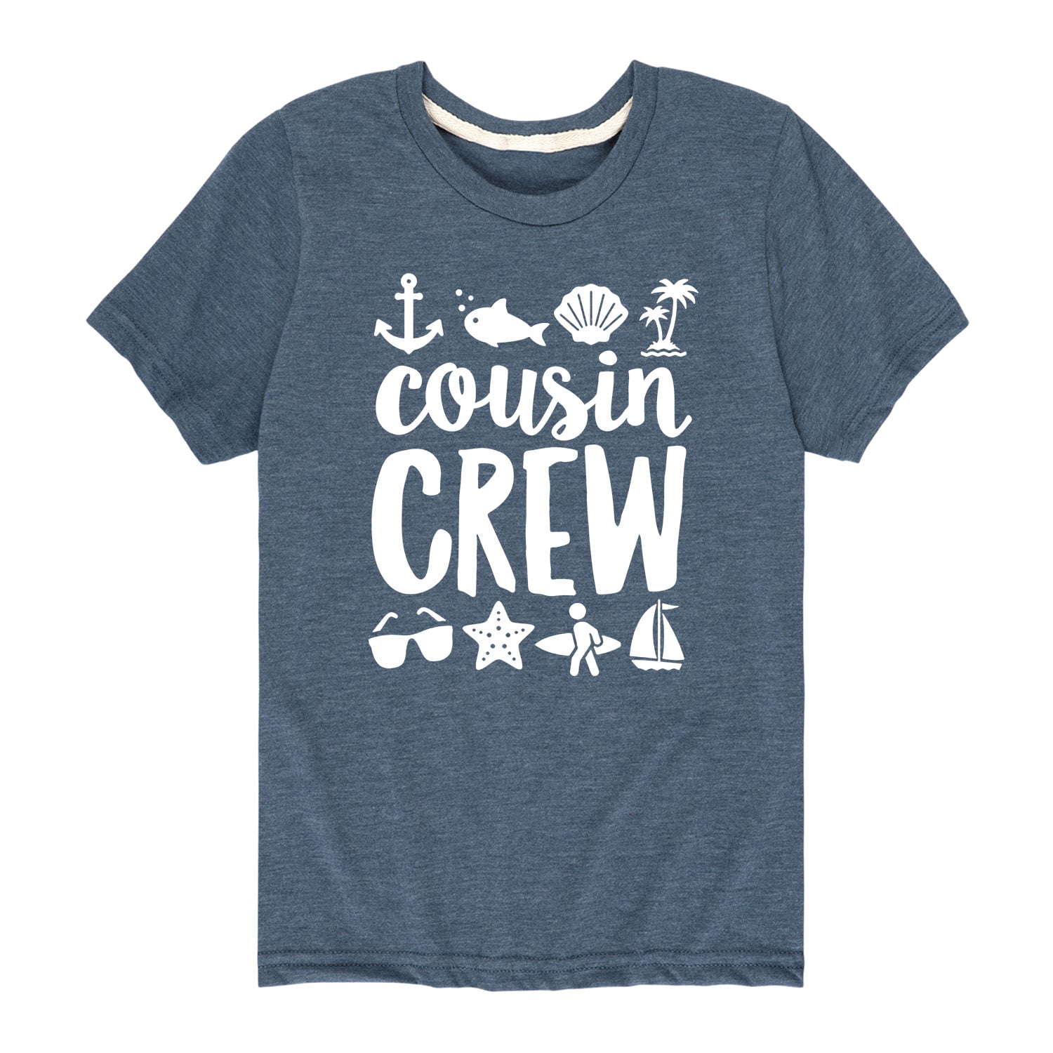 Message - Cousin Crew Beach - Toddler And Youth Short Sleeve Graphic T-Shirt - Walmart.com