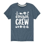 Instant Message - Cousin Crew Beach - Toddler And Youth Short Sleeve Graphic T-Shirt