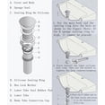 thumbnail image 2 of American Imaginations 1.25-in. W Bathroom Sink Drain AI-34422, 2 of 4