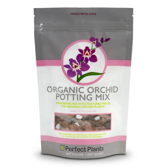 All Natural Orchid Potting Mix by Perfect Plants - 1 Quart Special Blend for Proper Root Development on All Orchid Plant Types