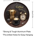 thumbnail image 2 of Coffee Time Round Tin Sign Retro Metal Sign for Cafe Bar Pub Home Wall Decor Metal Poster 8x8 Inch, 2 of 6