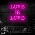 thumbnail image 2 of C-CRAFT Love Is Love Neon Led Light Sign 40 inch for Valentines Wedding Wall Decor, 2 of 5