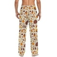 thumbnail image 2 of Men's Sleep Pants Lightweight Pjs Sleepwear Comfortable Lounge Pants Bottom Pants with Pocket Autumn and Thanksgiving, 2 of 7