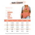 thumbnail image 3 of TIYOMI Plus Size Halloween Long Sleeve Tops For Women 3X Graphic Plaid Stripe Pumpkin Sweatshirts Raglan Orange Blouses Crewneck Color Block Tee Early Spring Fall Winter Pullover 3XL 20W 22W, 3 of 3