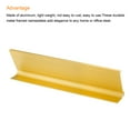 thumbnail image 4 of 2x7.8inch Aluminum Name Plate Holder, 3 Pcs L Type for Desk Sign Holder Gold Tone, 4 of 6