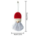 thumbnail image 2 of 1pc/lotChristmas Santa Claus Hanging Pendant,Woven Xmas Santa Claus Hanging Pendant with Cloth Tassel Beard,Christmas Tree Pendant for Party Holiday Festival Home Decoration(5.9*1.57in), 2 of 7