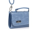 thumbnail image 3 of Bolso Crossbody A ÁNGELOZANO Lupita Azul en Sintético Tipo Charol con Grabado Cincelado, 3 of 6