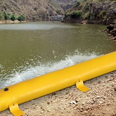 BENTISM Flood Barrier Hydro Barrier 12' Length x 12" Height for Water Diversion