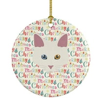 Aphrodite Giant Cat Christmas Ceramic Ornament 2.8 in x 2.8 in