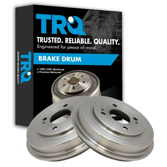 TRQ Rear Brake Drums Left & Right Pair Set of 2 for Honda Civic Fit Insight BRA75099