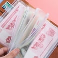 thumbnail image 5 of SEIWEI PU A6 Binder Notebook with 12Pcs Transparent Zipper Bags Hardware Binder Notebook, 5 of 8