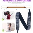 thumbnail image 2 of Camera Strap Royal Silver & Black Woven for All DSLR Camera. Embroidered Elegant Universal Neck & Shoulder Strap,, 2 of 5