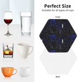 thumbnail image 6 of Honeii Physical Formulas print Leather Coaster Set of 4, ideal for safeguarding your furniture from drinks spills and effortless cleanup-Hexagon, 6 of 6