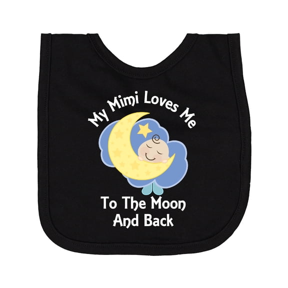 Inktastic My Mimi Loves Me to the Moon and Back Newborn Bib
