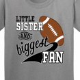thumbnail image 4 of Inktastic Little Sister and Biggest Fan Football Player Youth T-Shirt, 4 of 5