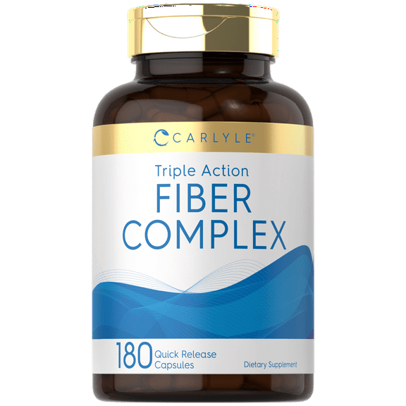 Fiber Complex | 180 Capsules | Non-GMO Supplement | Triple Action Fiber | by Carlyle