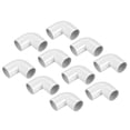 thumbnail image 1 of Unique Bargains PVC Conduit Coupler 90 Degree Elbow Fittings 25mm Change Direction Hose Electrical Conduit Pack of 10, 1 of 5