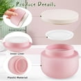 thumbnail image 4 of 4 Pcs Plastic Cream Jars 8oz/250g Empty Sample Containers Wide Mouth Leak Proof Cosmetic Bottles with Lids Refillable Travel Storage Container for Lotion Powder Make Up Samples, Pink, 4 of 6