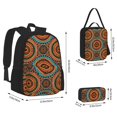 thumbnail image 4 of Naloa African Tribal Style Print Large Capacity Backpack Lunch Bag Pencil Case Combination 3 Piece Set for Student, 4 of 8